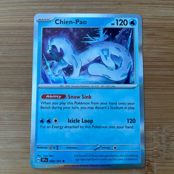 Chien-Pao Pokémon Card - Picture 1 of 15
